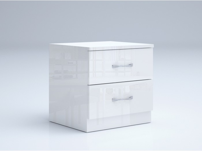 Нощно шкафче Аполо 2 (бяло гланц)